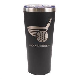 NEW SIMPLY SOUTHERN men's golf tumbler in black